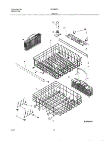 13 - Racks parts for Frigidaire Dishwasher GLDB957JS1 from AppliancePartsPros.com