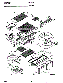 04 - Shelves parts for Frigidaire Refrigerator FRT21ILRGW0 from AppliancePartsPros.com