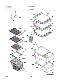 09 - Shelves parts for White Westinghouse Refrigerator WRS23MW3AQ3 from AppliancePartsPros.com