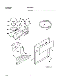 15 - Ice & Water Dispenser parts for White Westinghouse Refrigerator WRS23MW3AQ3 from AppliancePartsPros.com