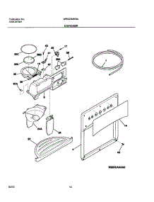 15 - Ice & Water Dispenser parts for White Westinghouse Refrigerator WRS23MW3AQ5 from AppliancePartsPros.com