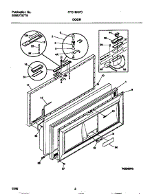 02 - Door parts for Frigidaire Freezer FFC18M7CW1 from AppliancePartsPros.com