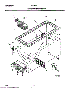 03 - Cabinet / Control / Shelves parts for Frigidaire Freezer FFC18M7CW1 from AppliancePartsPros.com