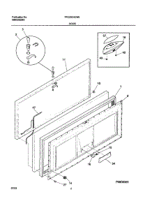 03 - Door parts for Frigidaire Freezer FFC20C4CW0 from AppliancePartsPros.com