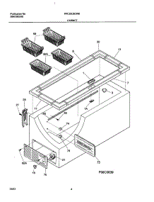 05 - Cabinet parts for Frigidaire Freezer FFC25C8CW0 from AppliancePartsPros.com