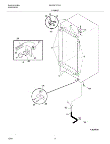 05 - Cabinet parts for Frigidaire Freezer FFU09C2CW1 from AppliancePartsPros.com
