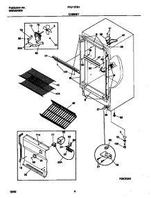03 - Cabinet parts for Frigidaire Freezer FFU11F0HW0 from AppliancePartsPros.com
