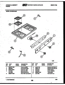 03 - Cooktop Parts parts for Frigidaire Range 30-6239-23-04 from AppliancePartsPros.com