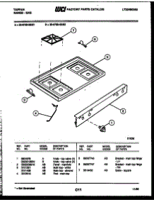 03 - Cooktop Parts parts for Frigidaire Range 30-6759-00-01 from AppliancePartsPros.com