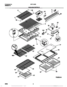 04 - Shelves / Controls parts for Frigidaire Refrigerator WRT16JRCD2 from AppliancePartsPros.com