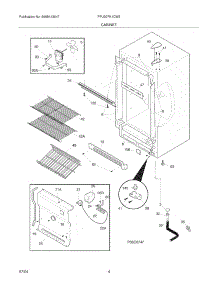 05 - Cabinet parts for Frigidaire Freezer FFU20FK1CW2 from AppliancePartsPros.com