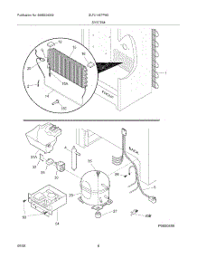 07 - System parts for Frigidaire Freezer GLFU1467FW2 from AppliancePartsPros.com