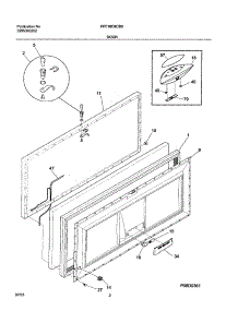 03 - Door parts for Frigidaire Freezer FFC18C8CB0 from AppliancePartsPros.com