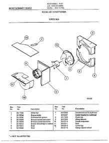 Room Air Conditioner Page 3 parts for Frigidaire Air Conditioner 5198A from AppliancePartsPros.com