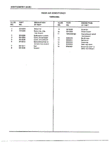 Room Air Conditioner Page 6 parts for Frigidaire Air Conditioner 5238A from AppliancePartsPros.com