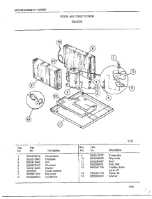 Room Air Conditioner Page 5 parts for Frigidaire Air Conditioner 5243000 from AppliancePartsPros.com