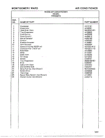 Air Conditioner Page 4 parts for Frigidaire Air Conditioner 5287A from AppliancePartsPros.com
