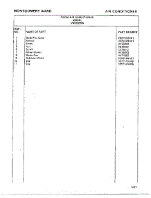 Air Conditioner Page 6 parts for Frigidaire Air Conditioner 5287A from AppliancePartsPros.com