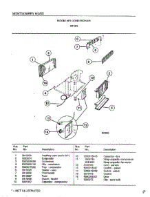 Room Air Conditioner Page 2 parts for Frigidaire Air Conditioner 5318A from AppliancePartsPros.com