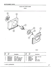 Room Air Conditioner Page 3 parts for Frigidaire Air Conditioner 5318A from AppliancePartsPros.com