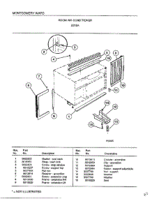 Room Air Conditioner Page 5 parts for Frigidaire Air Conditioner 5318A from AppliancePartsPros.com