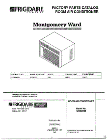Cover Page parts for Frigidaire Air Conditioner 5338009B from AppliancePartsPros.com