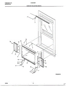 Window Mounting parts for Frigidaire Air Conditioner 5338009B from AppliancePartsPros.com
