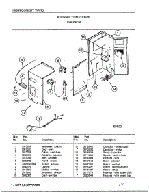 Room Air Conditioner Page 2 parts for Frigidaire Air Conditioner 5367B from AppliancePartsPros.com