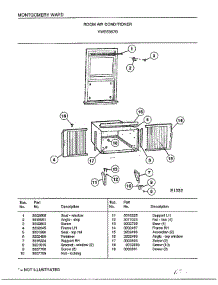 Room Air Conditioner Page 5 parts for Frigidaire Air Conditioner 5367B from AppliancePartsPros.com