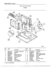 Room Air Conditioner Page 6 parts for Frigidaire Air Conditioner 5368000 from AppliancePartsPros.com
