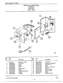 Room Air Conditioner Page 3 parts for Frigidaire Air Conditioner 5368000A from AppliancePartsPros.com