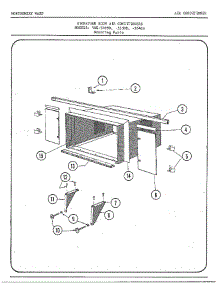 Mounting parts for Frigidaire Air Conditioner 5499B from AppliancePartsPros.com