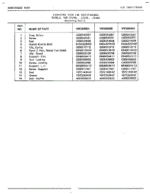 Mounting parts for Frigidaire Air Conditioner 5499B from AppliancePartsPros.com