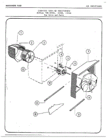 Fan Motor parts for Frigidaire Air Conditioner 5640A from AppliancePartsPros.com