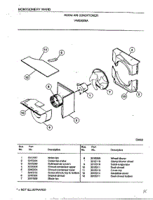 Room Air Conditioner Page 2 parts for Frigidaire Air Conditioner 5658A from AppliancePartsPros.com