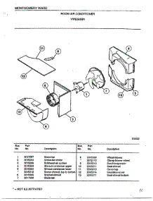 Room Air Conditioner Page 4 parts for Frigidaire Air Conditioner 5658A from AppliancePartsPros.com