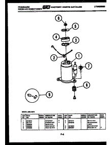 06 - Compressor Parts parts for Frigidaire Air Conditioner A05LH5F1 from AppliancePartsPros.com