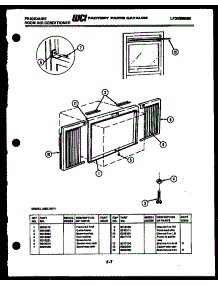 07 - Window Mounting Parts parts for Frigidaire Air Conditioner A05LH5F1 from AppliancePartsPros.com