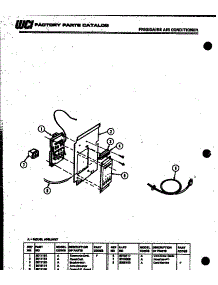 04 - Control Panel parts for Frigidaire Air Conditioner A06LH5E1 from AppliancePartsPros.com