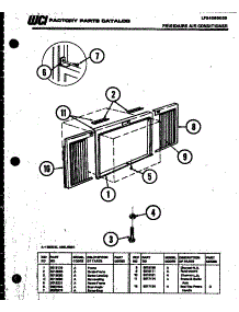 07 - Window Mounting Parts parts for Frigidaire Air Conditioner A06LH5E1 from AppliancePartsPros.com