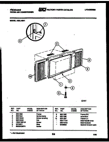 06 - Window Mounting Parts parts for Frigidaire Air Conditioner A06LH5N1 from AppliancePartsPros.com