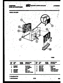 03 - Unit Parts parts for Frigidaire Air Conditioner A07LH8E3 from AppliancePartsPros.com