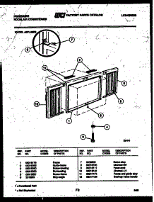 06 - Window Mounting Parts parts for Frigidaire Air Conditioner A07LH8E3 from AppliancePartsPros.com