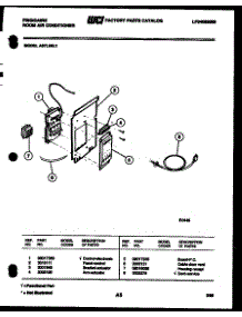 04 - Control Panel parts for Frigidaire Air Conditioner A07LH8L1 from AppliancePartsPros.com