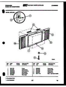 06 - Window Mounting Parts parts for Frigidaire Air Conditioner A07LH8L1 from AppliancePartsPros.com