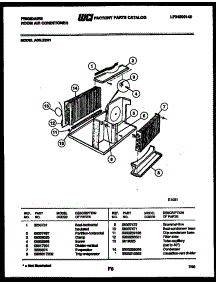 04 - Unit Parts parts for Frigidaire Air Conditioner A08LE2N1 from AppliancePartsPros.com