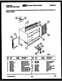 07 - Window Mounting Parts parts for Frigidaire Air Conditioner A08LE2N1 from AppliancePartsPros.com