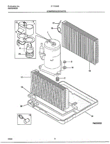 Compressor parts for Frigidaire Air Conditioner 5177004B from AppliancePartsPros.com
