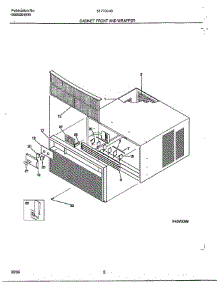 Cabinet Front / Wrapper parts for Frigidaire Air Conditioner 5177004B from AppliancePartsPros.com