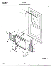 Window Mounting parts for Frigidaire Air Conditioner 5177004B from AppliancePartsPros.com